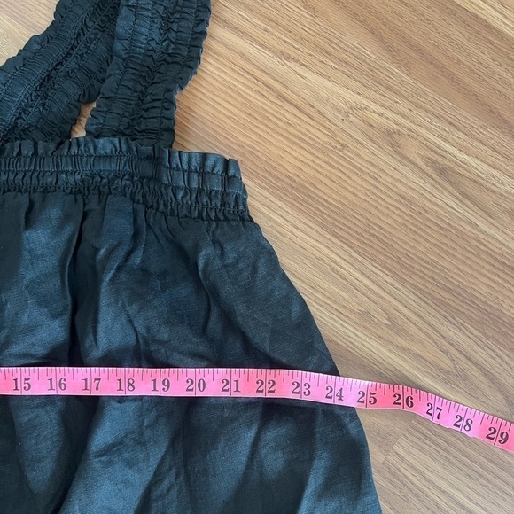 Everlane The Smocked Linen Shift Dress: Black NWT - Picture 10 of 16
